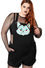 Killstar Lil Vampurr Denim Overalls with Vampire Cat