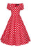 Dolly & Dotty Lily Swing Dress in Red and White Polka dot
