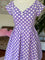 Dolly & Dotty Lily Midi Swing Dress in Purple and White Polka dot