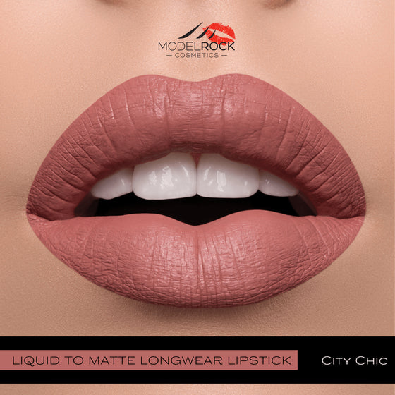 Model Rock Liquid to Matte Lipstick in Shade - City Chic
