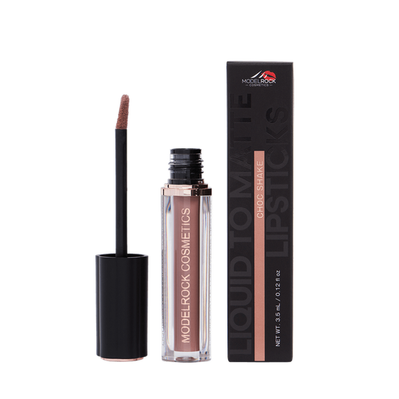 Model Rock Liquid to Matte Lipstick in Shade - Choc Shake