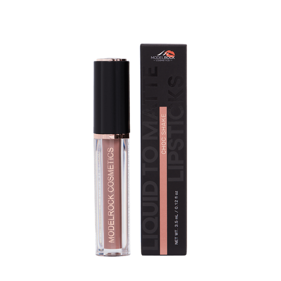 Model Rock Liquid to Matte Lipstick in Shade - Choc Shake