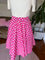 Dolly & Dotty Maisie Midi Swing Skirt in Hot Pink and White Polka dot