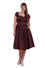 Banned Retro Marilyn Polkadot Midi Swing Dress with Black with Red Spots