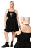 Hell Bunny Metamorphosis Mini Dress Moth Embroidery and Lacing