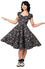 Hell Bunny Mischief Midi Dress with Halloween Print