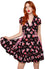 Hell Bunny Not Into You Mini Dress Demon Cat, Bunnies and Unicorns Print