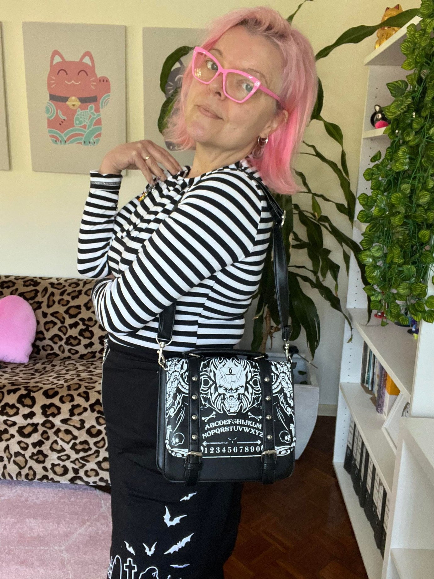 ⑭ visyay paranoia :) purse BAG Banned Alternative Ouija Satchel Bag Purse Crossbody Gothic