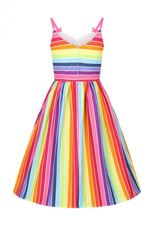 Hell Bunny Over The Rainbow 50's Dress
