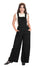 Banned Retro Stripe and Sail Black Pinstripe Dungaree Overalls