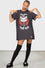 Killstar Purrrfect Pairing T-Shirt Dress Vampire Cat VLAD