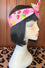Kitty Deluxe Reversible Wired Headband in Pink Fruity Print & Customisable Reverse