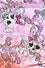 Kitty Deluxe Reversible Wired Headband in Pink Sugar Skull Print & Customisable Reverse