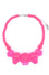 Kreepsville 666 Skull Necklace in Pink Glitter