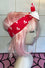 Kitty Deluxe Reversible Wired Headband in Red Cherry Print & White