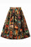 Dolly & Dotty Aisley Midi Flared Box Pleat Swing Skirt in Movie Night Print