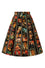 Dolly & Dotty Aisley Midi Flared Box Pleat Swing Skirt in Movie Night Print