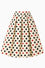 Dolly & Dotty Aisley Midi Flared Box Pleat Swing Skirt in Card Suit Print