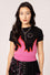 Hell Bunny Dylan Top Knit Jumper with Flame Design Smiley Collab