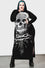 Killstar Spine Chilling Maxi Dress with Long Sleeves and Skull Print Super Sexy