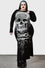 Killstar Spine Chilling Maxi Dress with Long Sleeves and Skull Print Super Sexy