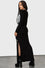 Killstar Spine Chilling Maxi Dress with Long Sleeves and Skull Print Super Sexy