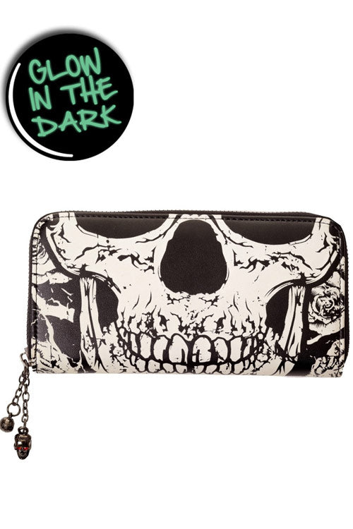 Banned Alternative Skull Face Wallet Glow in the Dark!