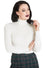 Hell Bunny Spiros Knitted Top in Ivory