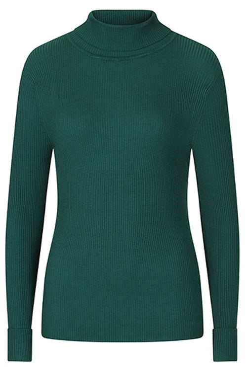 Hell Bunny Spiros Knitted Top in Dark Green
