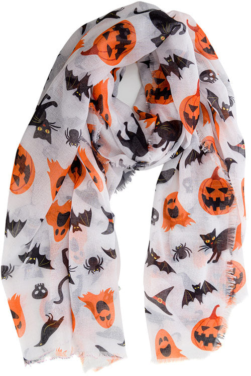 Banned Alternative Spooky Scarf Wrap Halloween