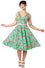 Hell Bunny Sweetie Pie Knee Dress in Green with Icecream Print
