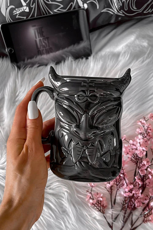 Killstar Tiki Demon Mug Grey