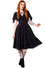 Hell Bunny Titania Knee Dress in Classic Black