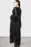 Killstar Valdermerca Maxi Dress Floaty Lace Inserts Classic Goth