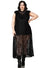 Killstar Vampires Ball Maxi Dress Floaty Lace with Ruffles Classic Goth