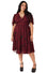 Hell Bunny Venom Midi Dress in Burgundy -  PRE-ORDER estimated dispatch 14 August 2026