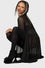 Killstar Widows Tears Black Mesh Robe with Flocked Detail Sexy Femme Fatale