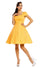 Dolly & Dotty Claudia Dress in Yellow Polkadot