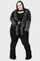 Killstar Your Remains Oversized Knit Cardigan Unisex Skeleton