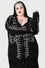 Killstar Your Remains Oversized Knit Cardigan Unisex Skeleton