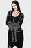 Killstar Your Remains Oversized Knit Cardigan Unisex Skeleton