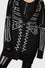 Killstar Your Remains Oversized Knit Cardigan Unisex Skeleton