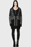 Killstar Your Remains Oversized Knit Cardigan Unisex Skeleton