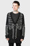 Killstar Your Remains Oversized Knit Cardigan Unisex Skeleton