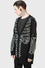 Killstar Your Remains Oversized Knit Cardigan Unisex Skeleton