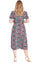 Banned Retro Tea Party Shirt Swing Dress with Belt in Pink and Black Floral Print