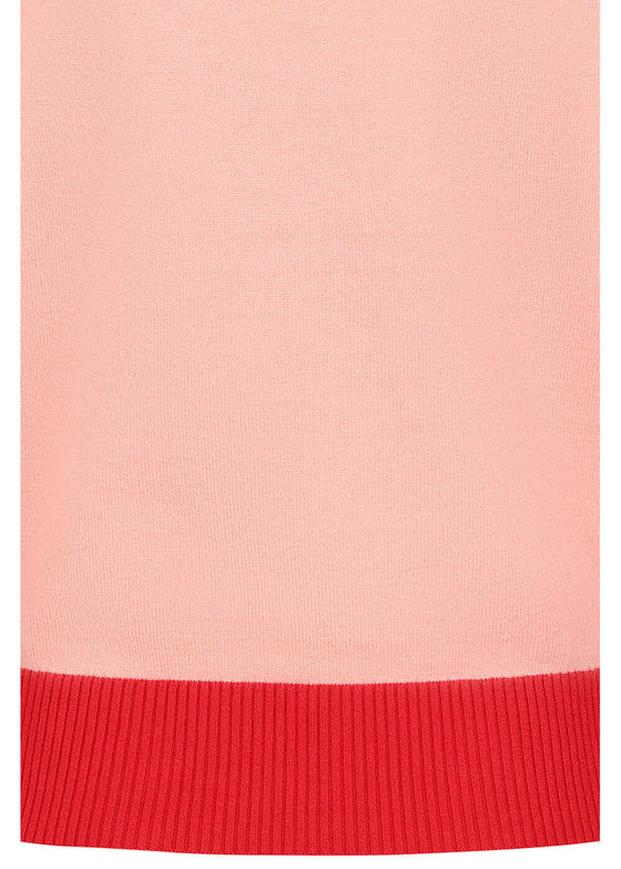Banned Retro Kiki Purrfect Christmas Knit Jumper in Pink Christmas