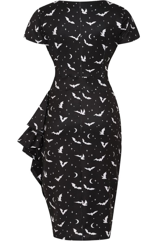 Lady Vintage Elsie Dress in Bats