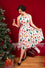 Lady Vintage Hepburn Dress in Nutcracker Print Christmas