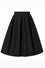 Dolly & Dotty Aisley Midi Flared Box Pleat Swing Skirt in Black